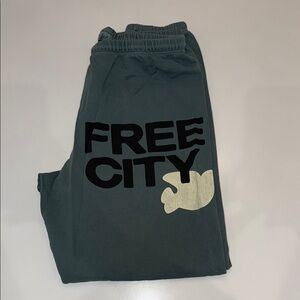 Freecity Joggers - Forest Green with Black and Cream Logo
